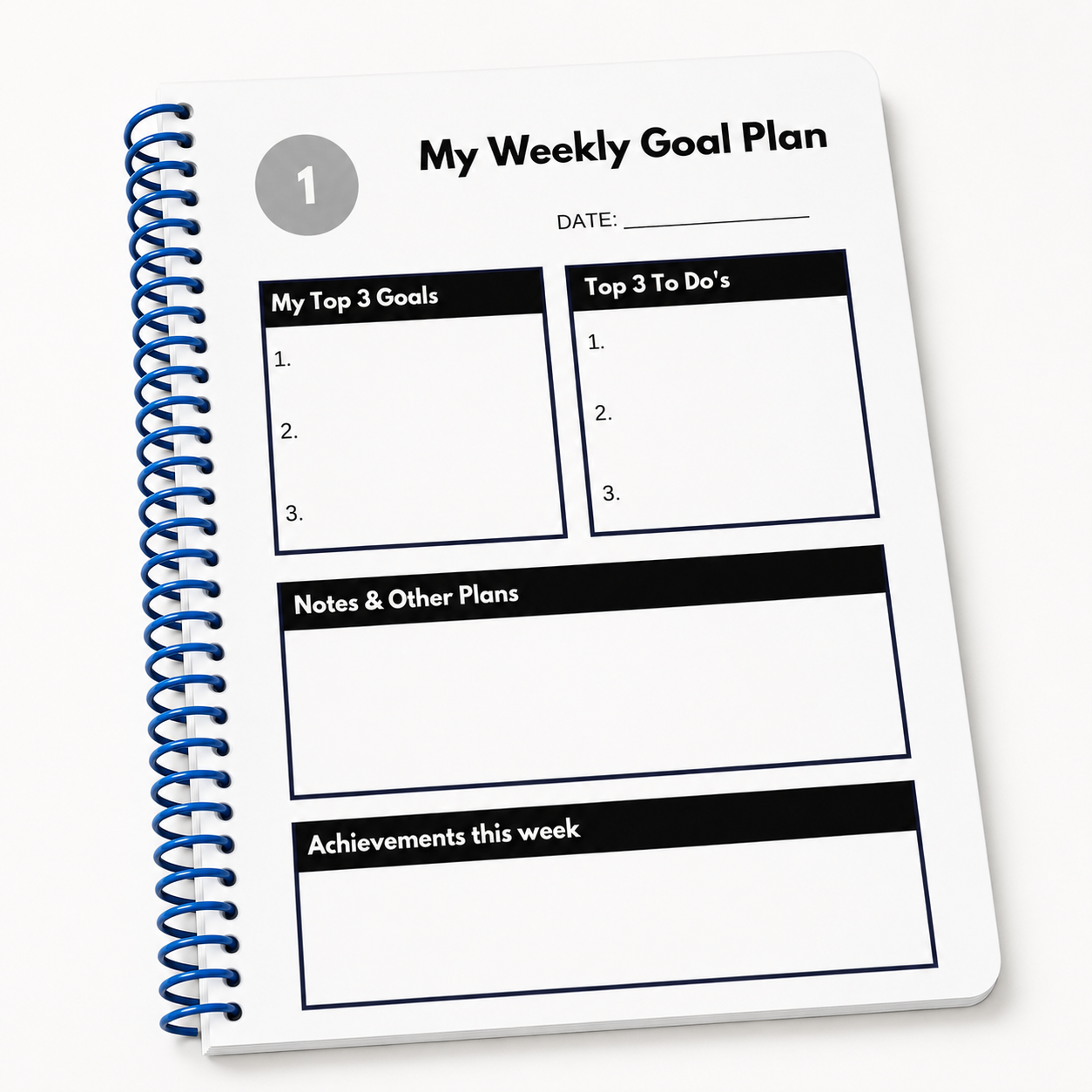 My Weekly Goal Plan page from the My Goal Tracker planner